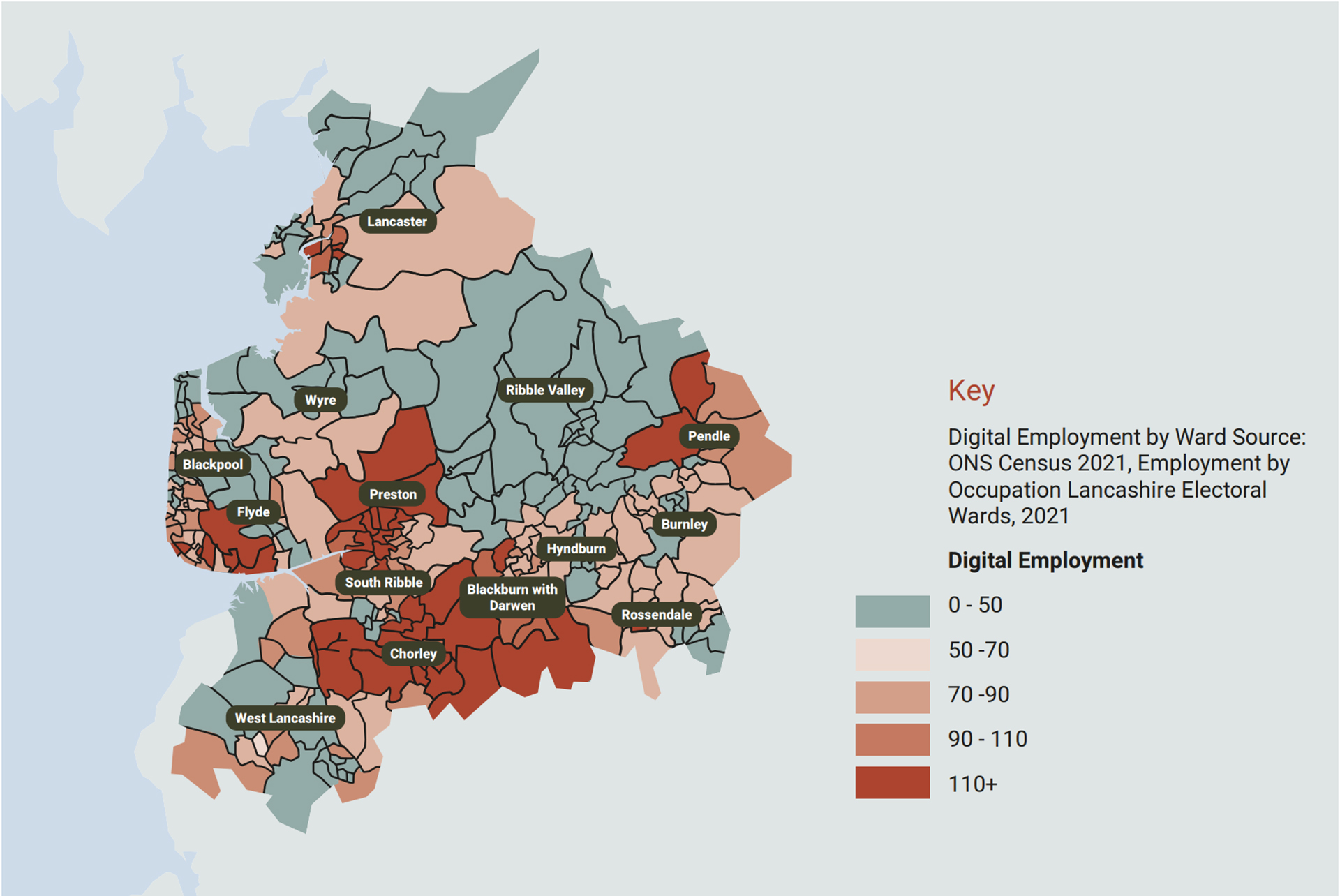 Digital Employment Map Lancashire Growth Plan