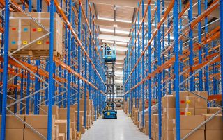 warehouse plain boxes
